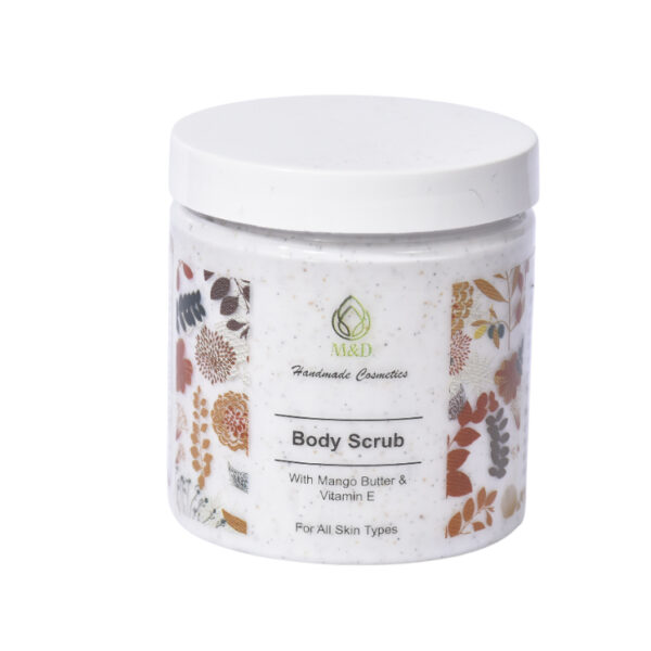 Scrub për trupin me Gjalp Mango dhe Vitamin E – M&D Handmade Cosmetics