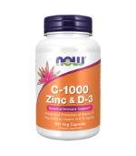 Suplement me Vitaminë C, Zink dhe D-3 - Now