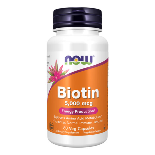 Biotin (5000 mcg) – Now
