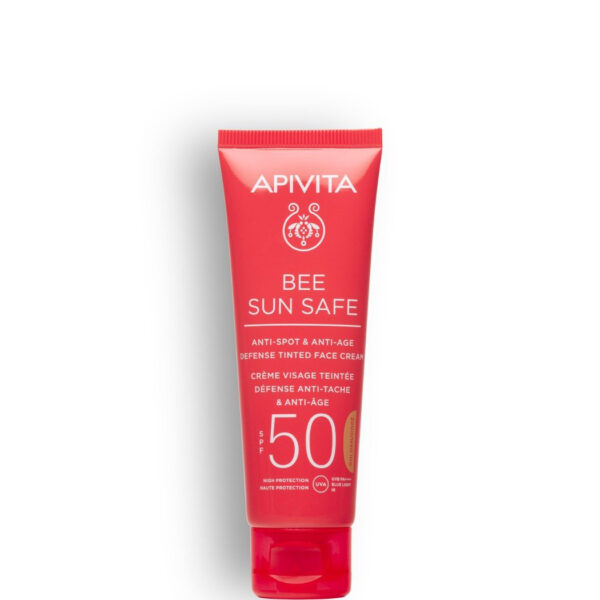 SPF 50 me ngjyrë gold Bee Sun Safe - Apivita